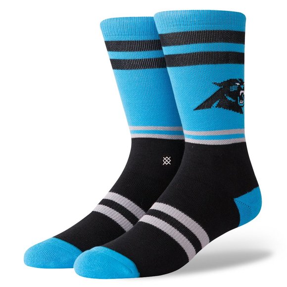 STANCE NFL Carolina Panthers Logo Socks Sz L 9-12